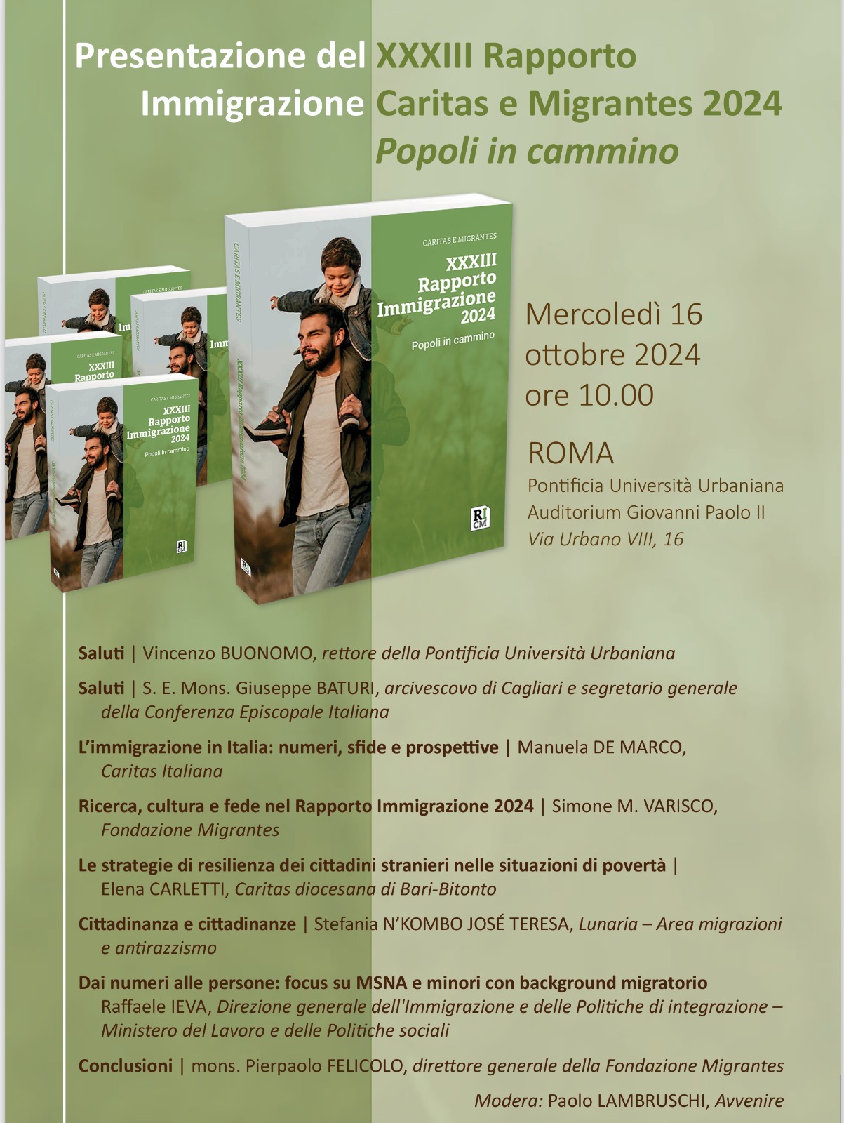 Presentazione a Roma del XXXIII rapporto immigrazione